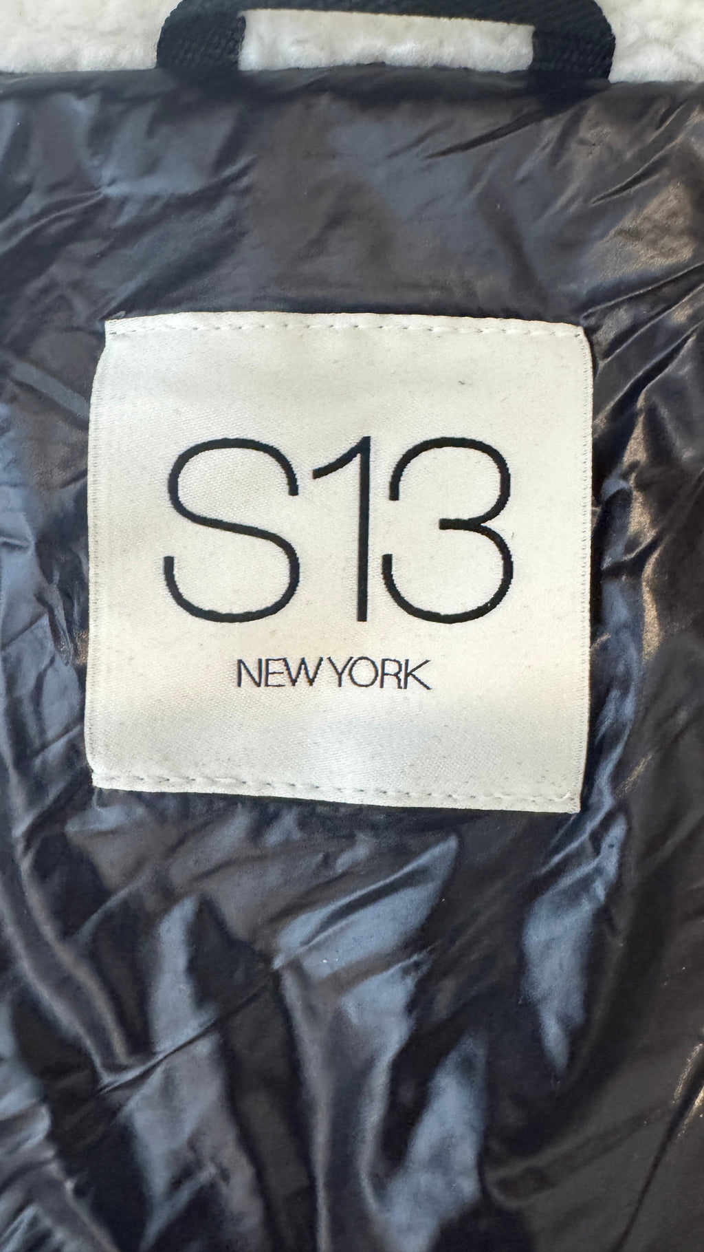 S13 Annie Faux Sherpa Puffer Vest | Size L