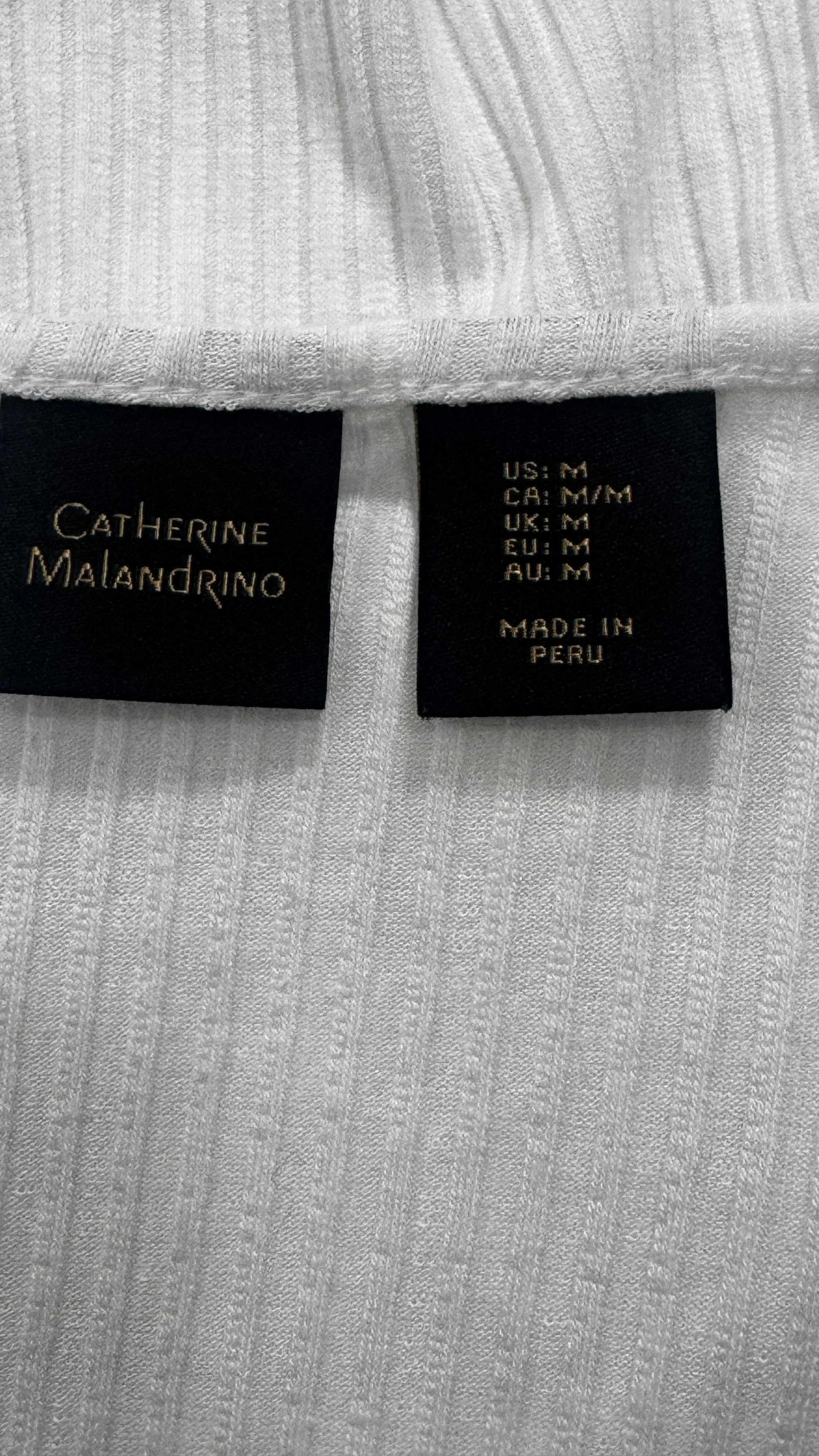 Catherine Malandrino Ribbed Modal Top / Size M