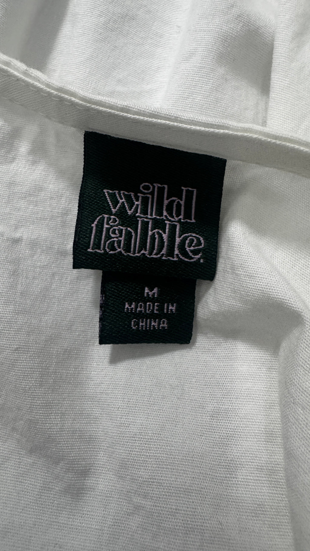 Wild Fable Peter Pan Collar Crop Blouse / Size M