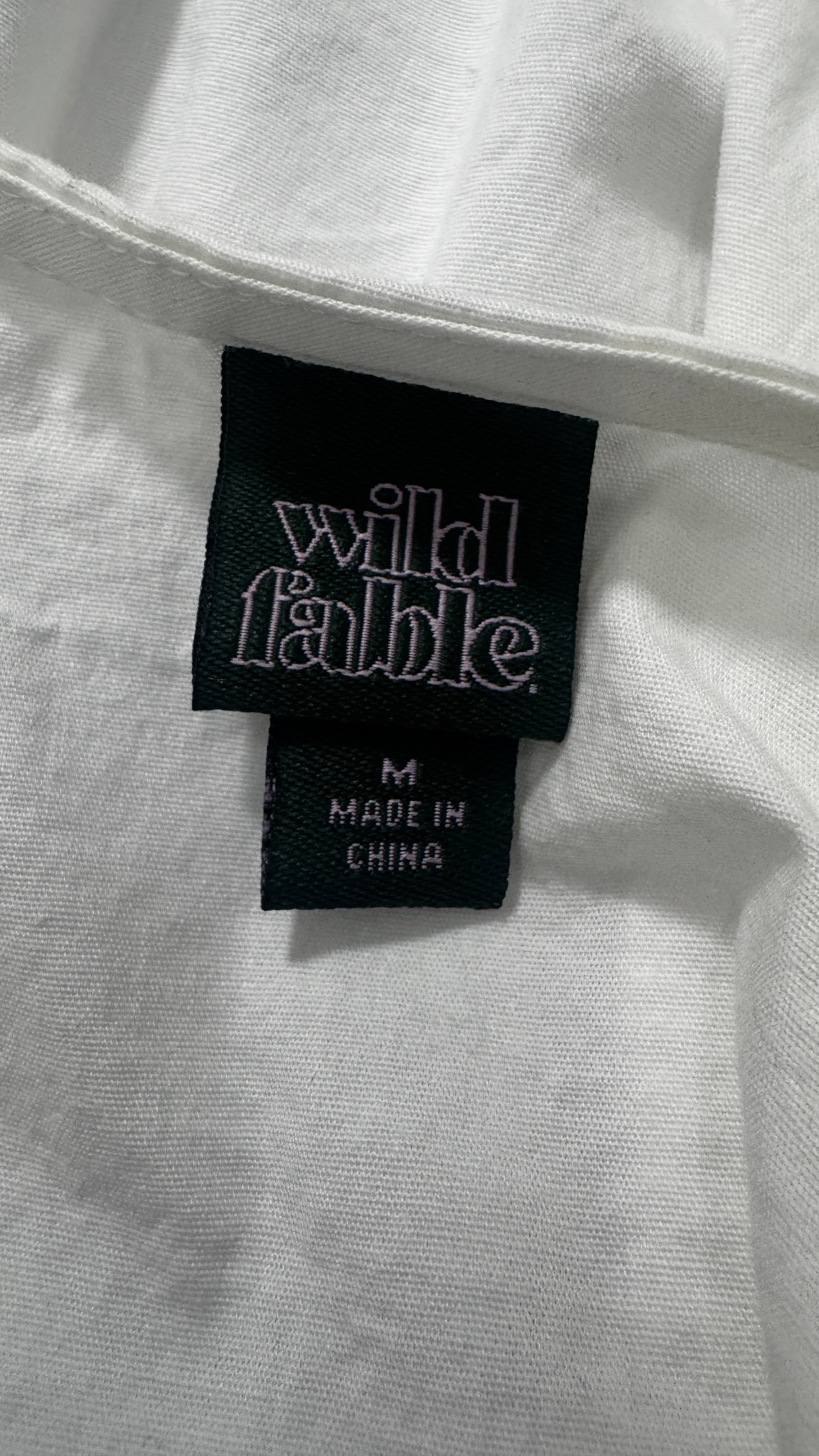 Wild Fable Peter Pan Collar Crop Blouse / Size M