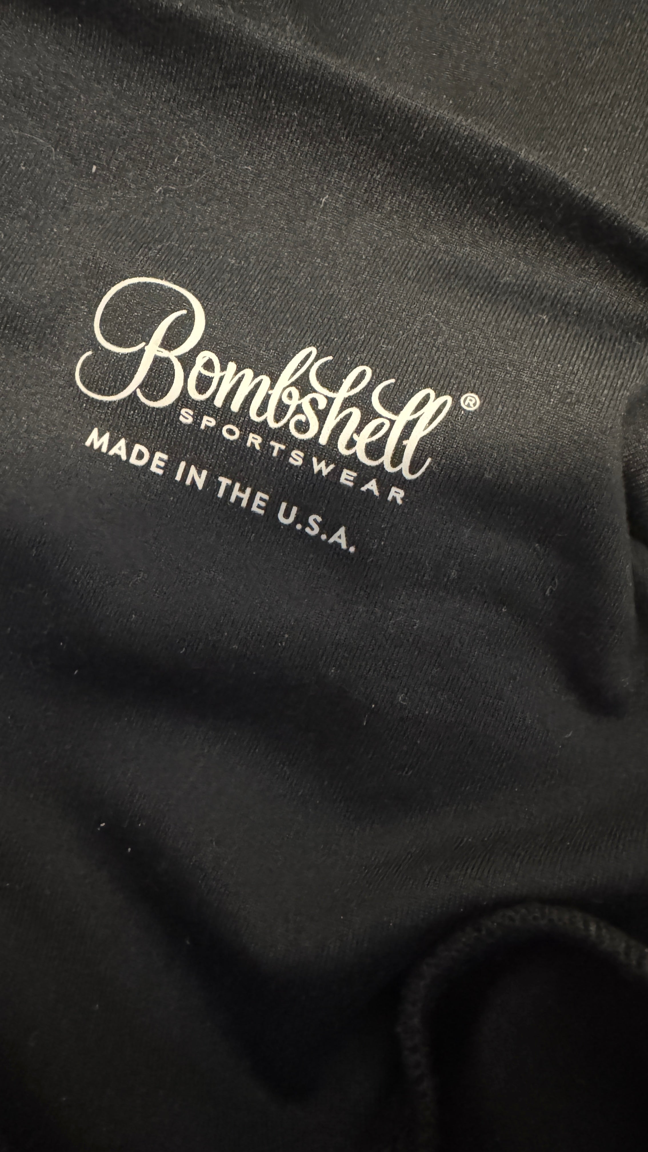 Bombshell Sportswear Crossover Waist Black Leggings / Size XS / L