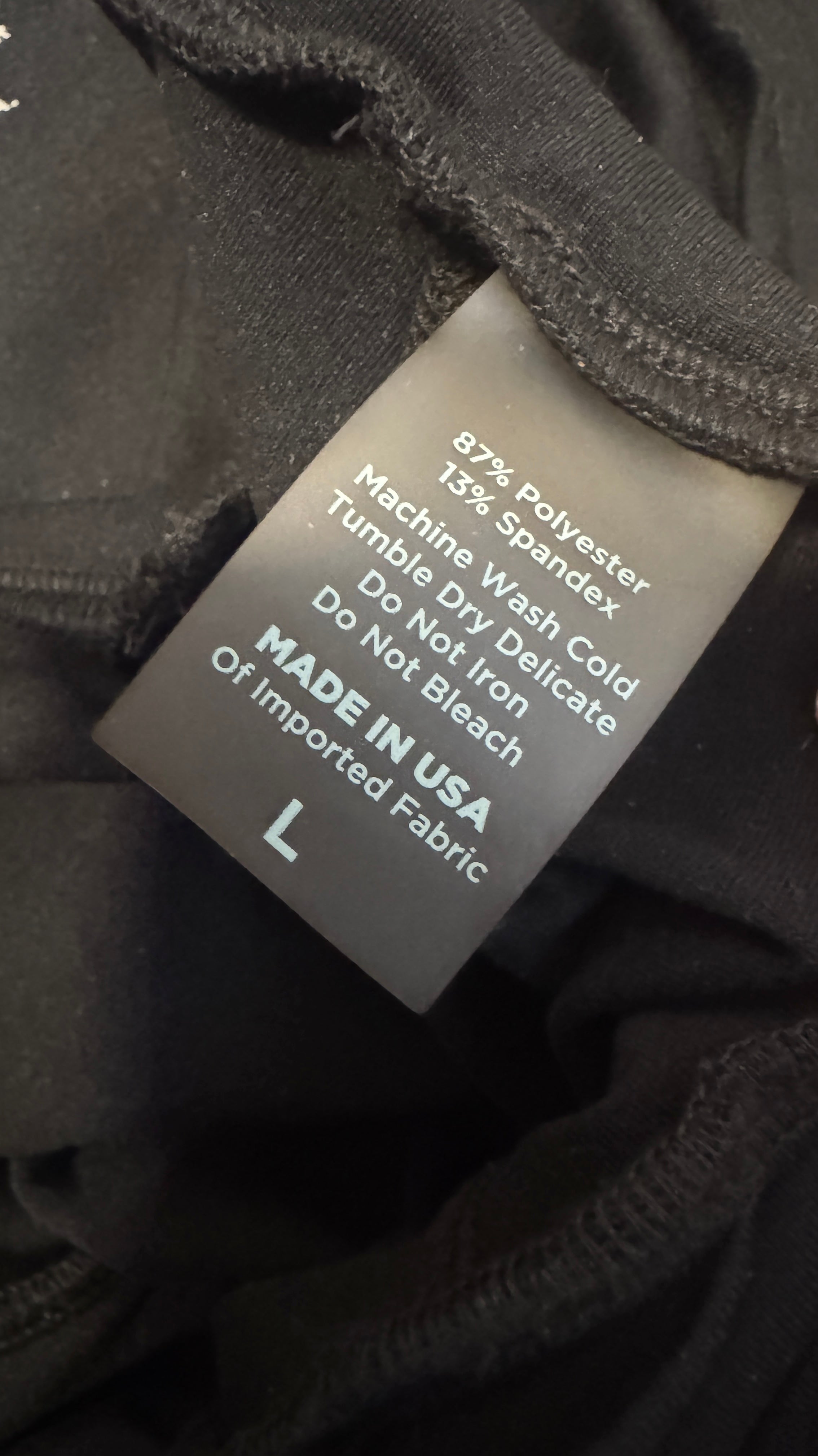 Bombshell Sportswear Crossover Waist Black Leggings / Size XS / L