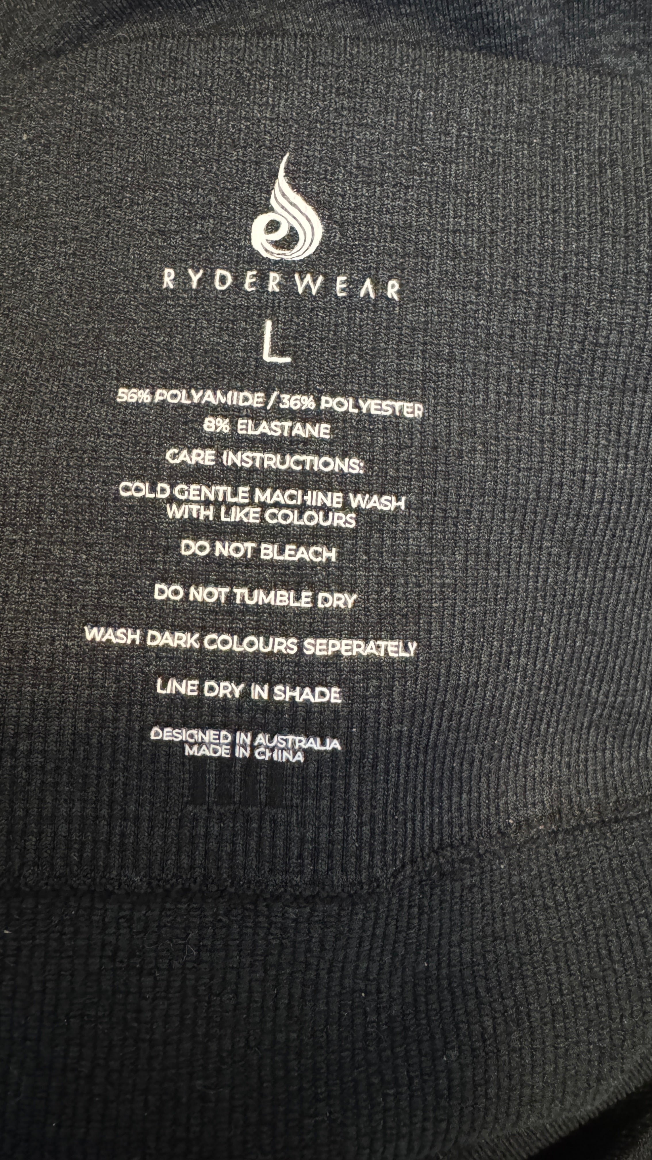 Ryderwear 2.0 BBL Seamless Leggings / Size L