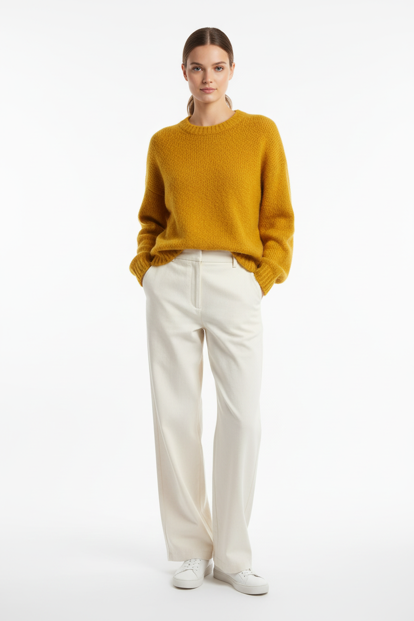 Babaton Yellow Sweater - Front